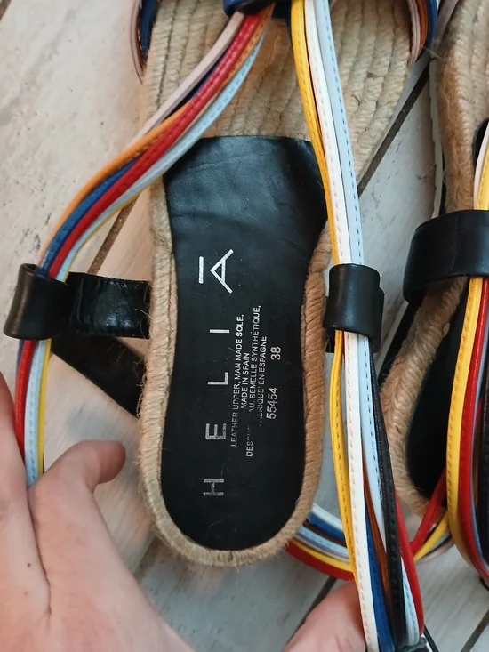 Multicolor Knotted Strap Sandals - Picture 2 of 4